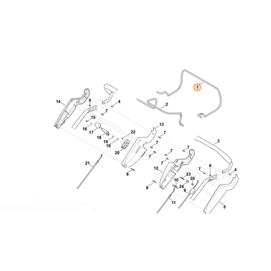 Stihl   Dźwignia włączająca 6375 764 0210